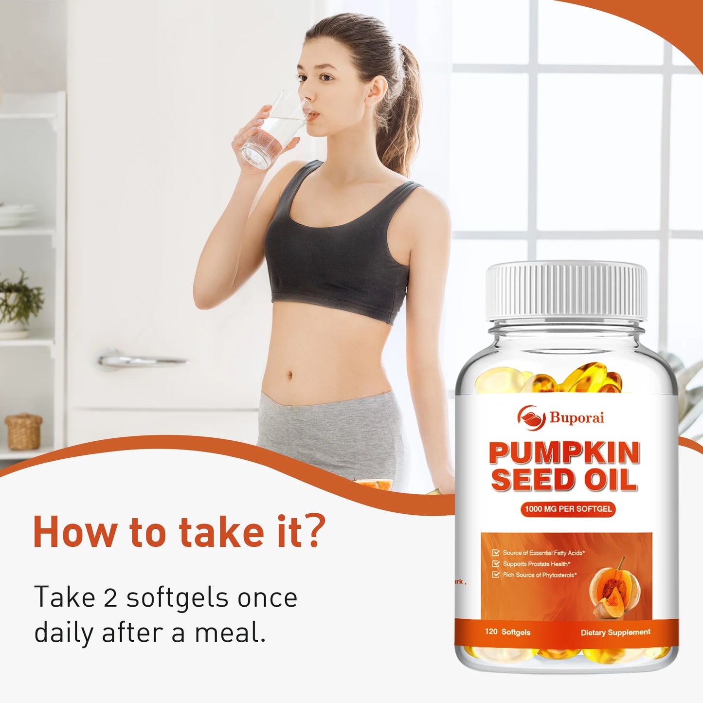 Pumpkin Seed Oil Capsules (Only Available in the United States)