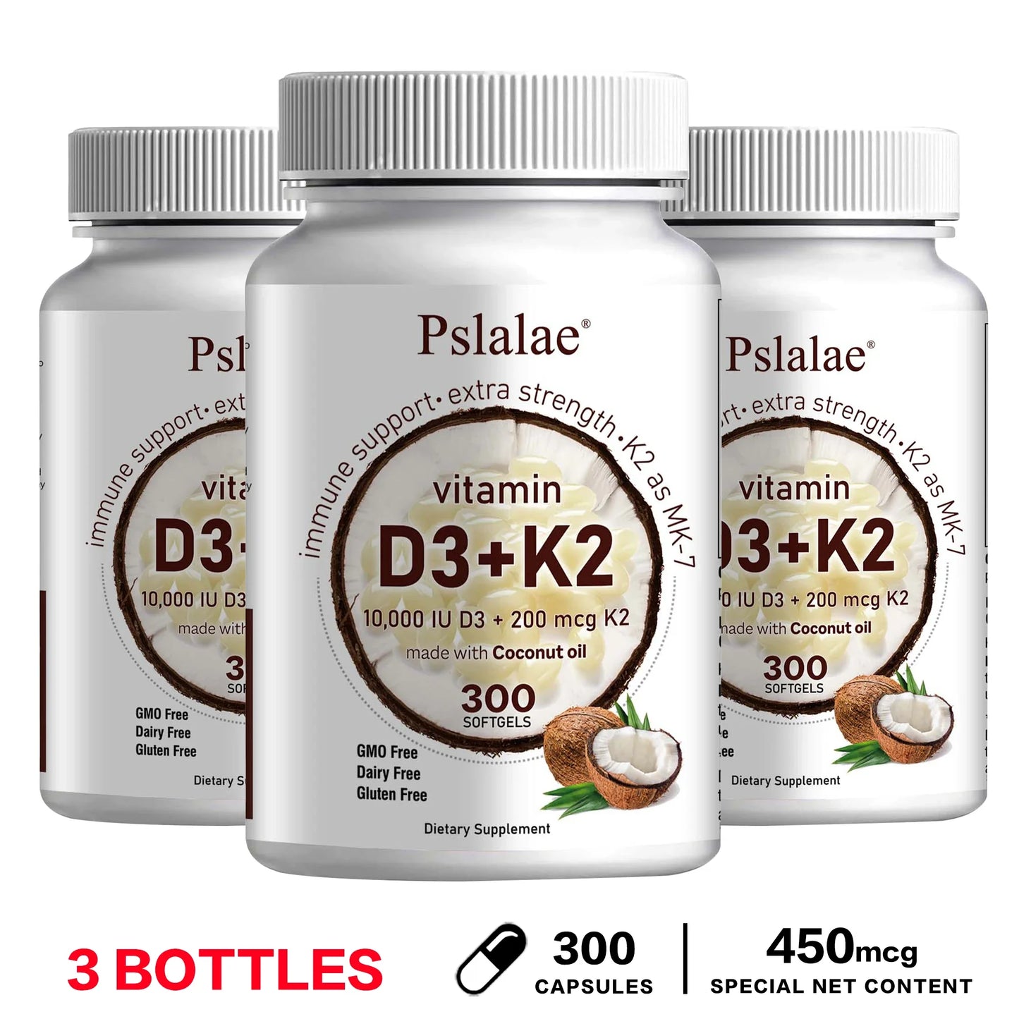 Vitamin D3 & K2 with Virgin Coconut Oil