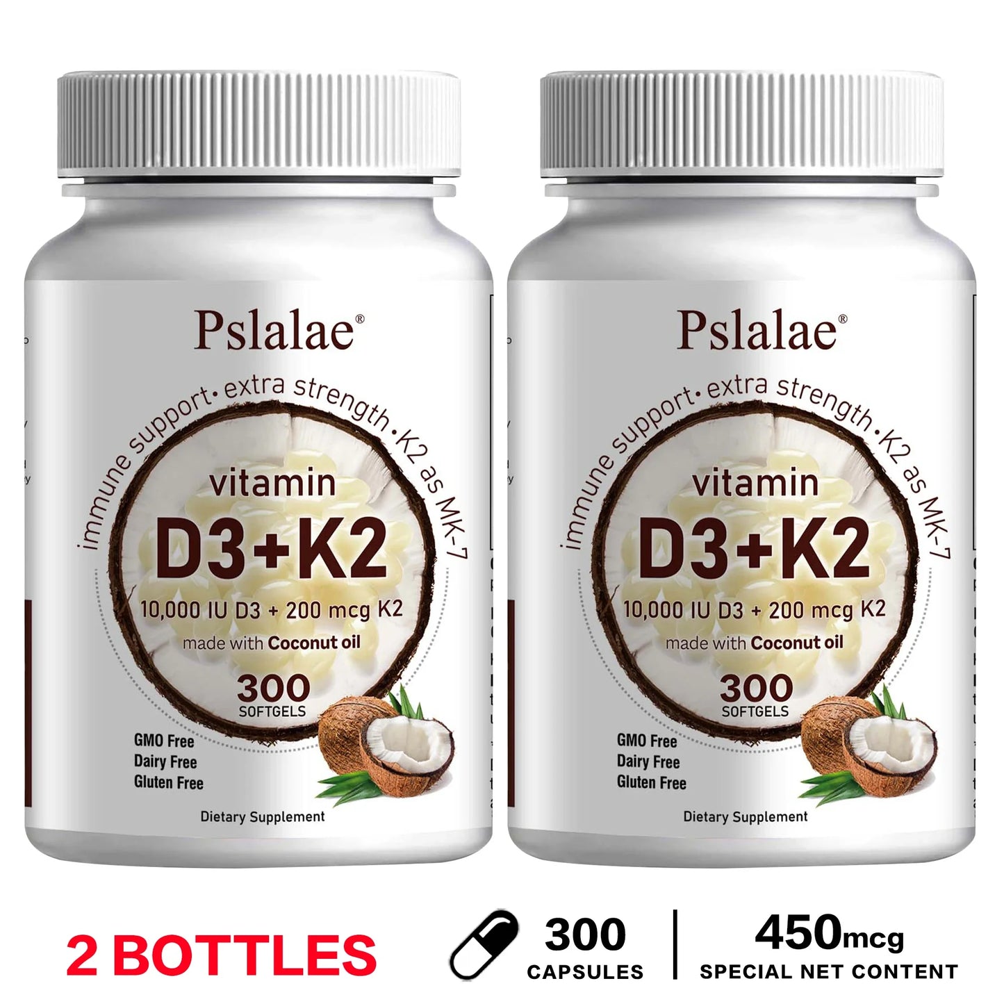 Vitamin D3 & K2 with Virgin Coconut Oil