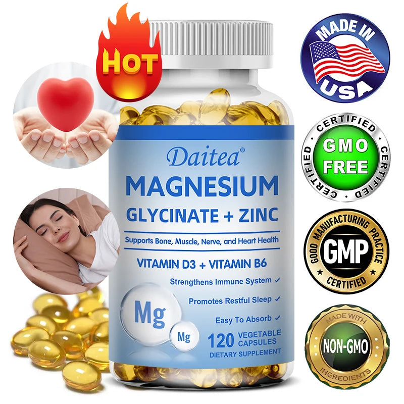 Magnesium and Zinc Capsules (Only Available in Canada)