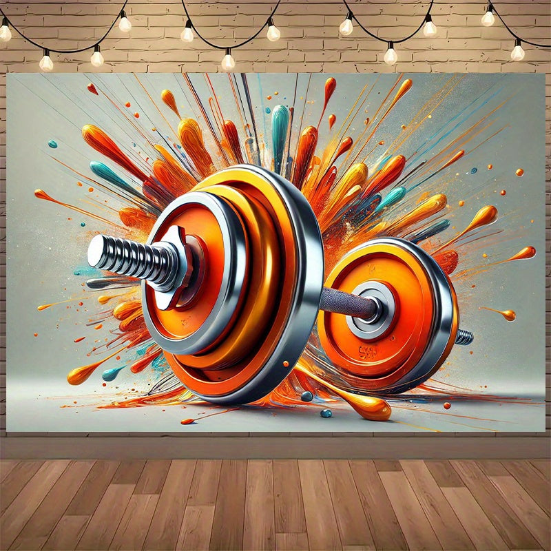 Art - Vibrant Orange Barbells