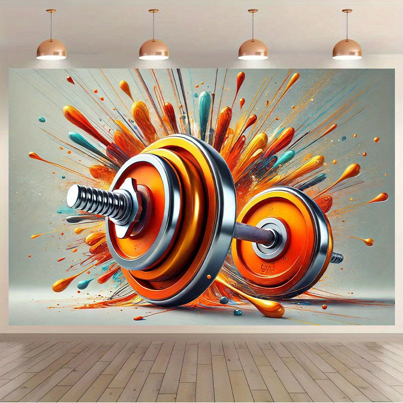 Art - Vibrant Orange Barbells