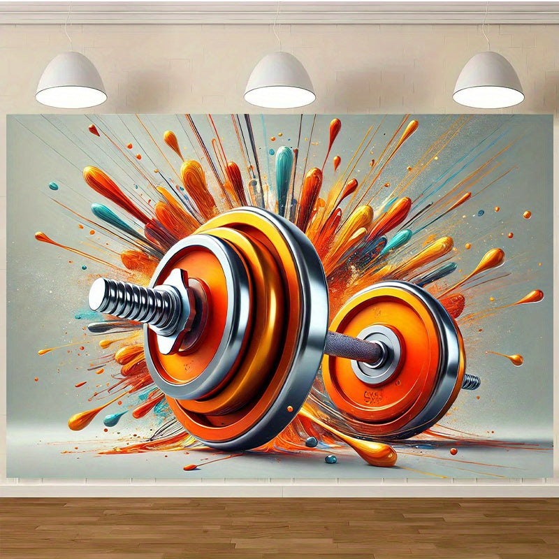 Art - Vibrant Orange Barbells