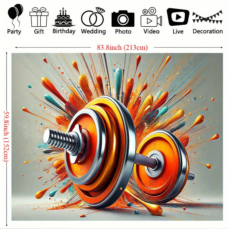 Art - Vibrant Orange Barbells