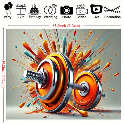 Art - Vibrant Orange Barbells