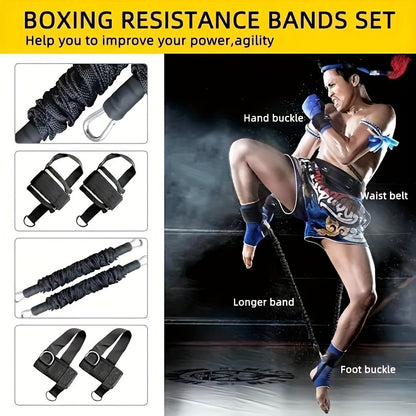 Heavy Duty Boxing Resistance Bands Set