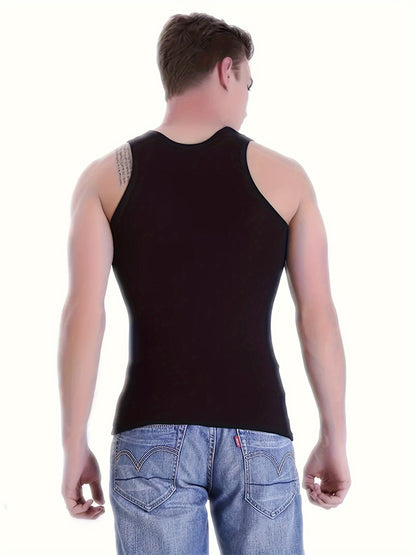 Men's Polyester Tank Tops - 5 Pcs