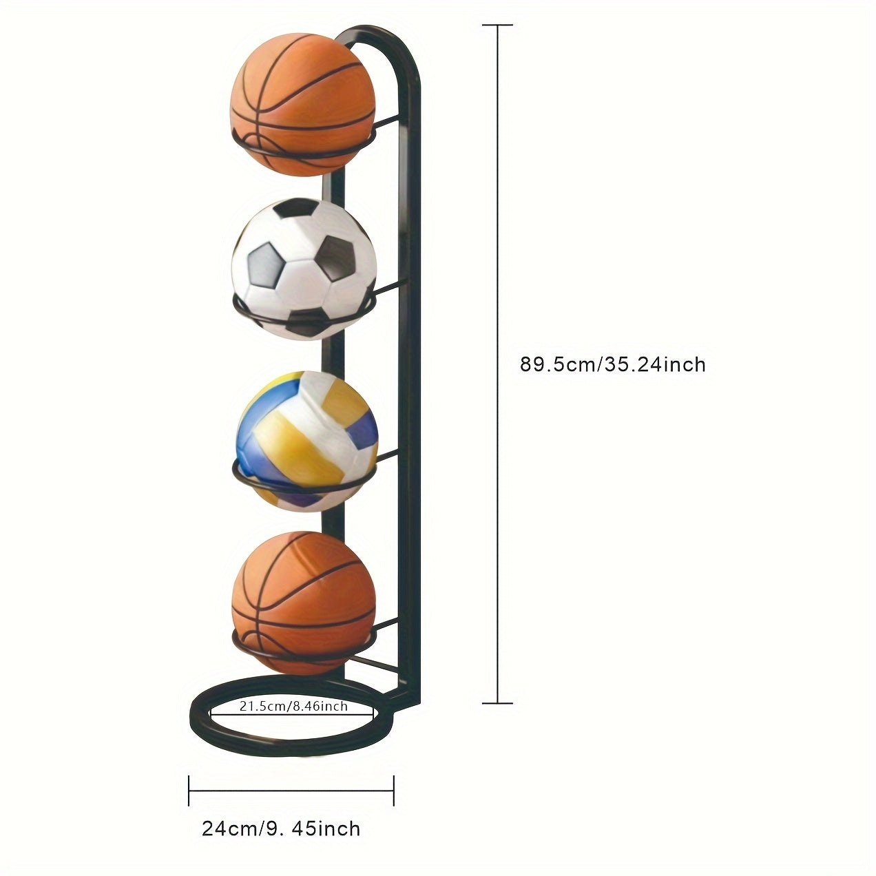 Premium Multi-Purpose Ball Storage Rack