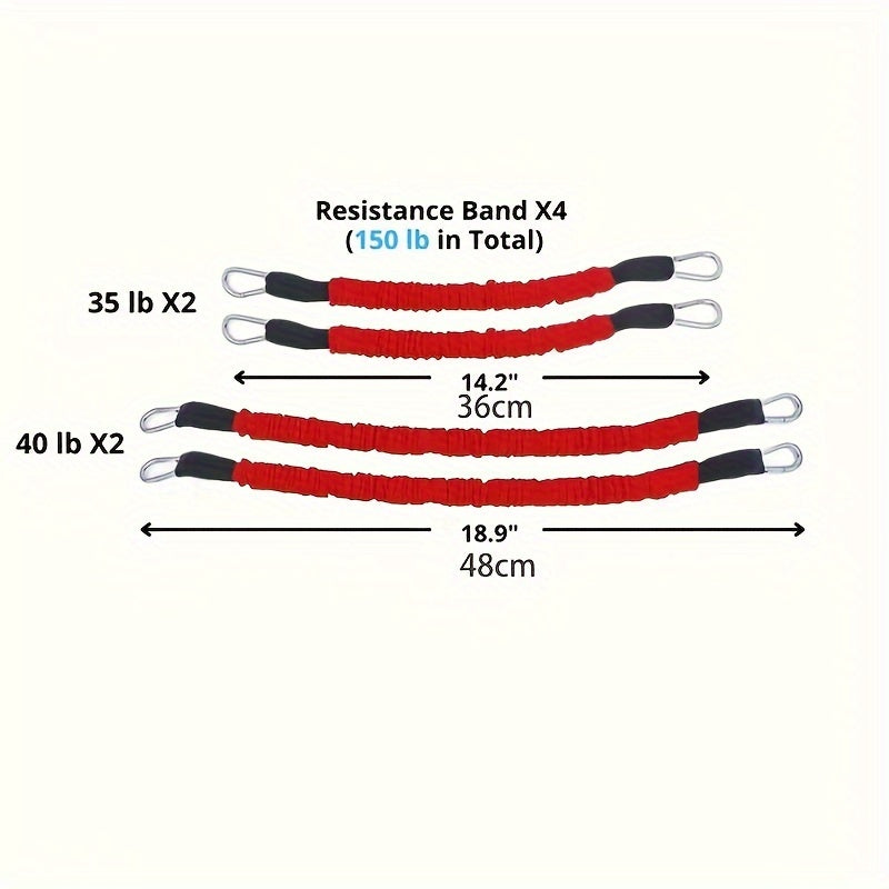 Heavy Duty Boxing Resistance Bands Set