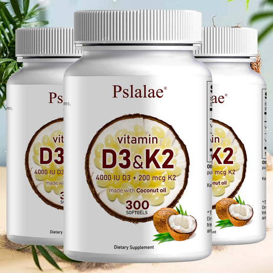 Vitamin D3 and K2 with Virgin Coconut Oil (Only Available in the United States)