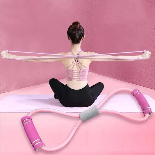 Yoga Resistance Bands with Foam Handles