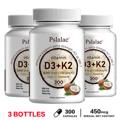 Vitamin D3 & K2 with Virgin Coconut Oil