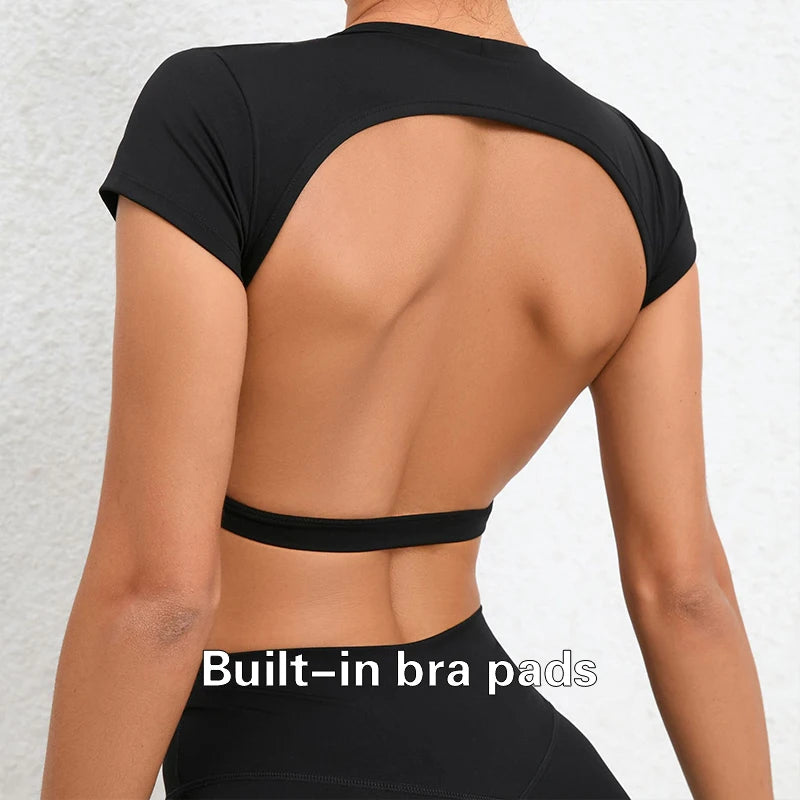 Women's Backless Crop Top