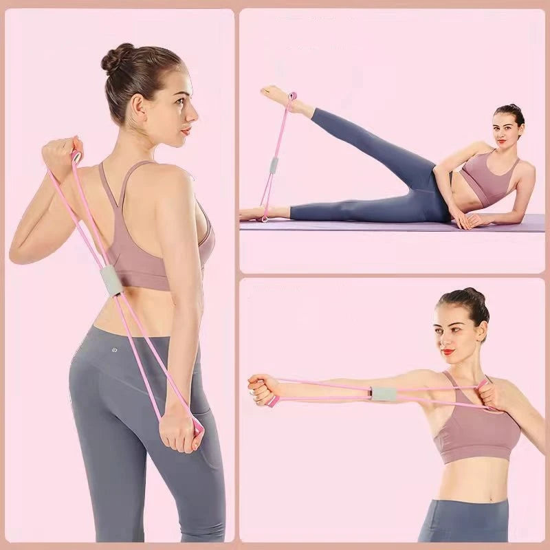 Yoga Resistance Bands with Foam Handles