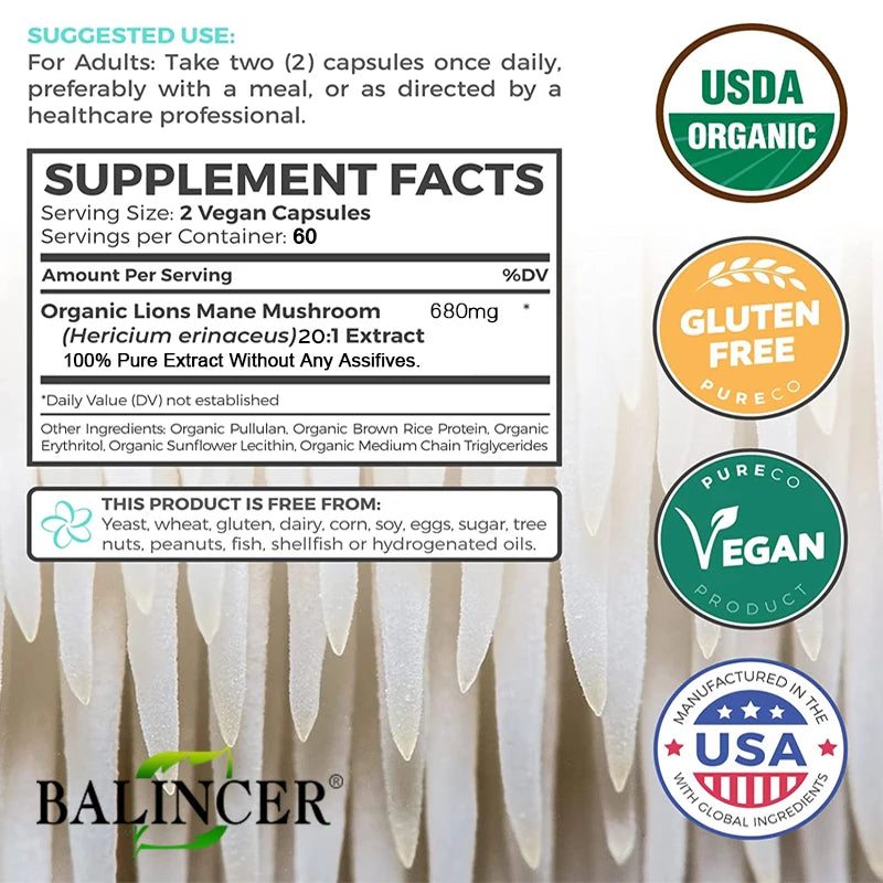 Lion's Mane Extract  (Only Available in the United States)