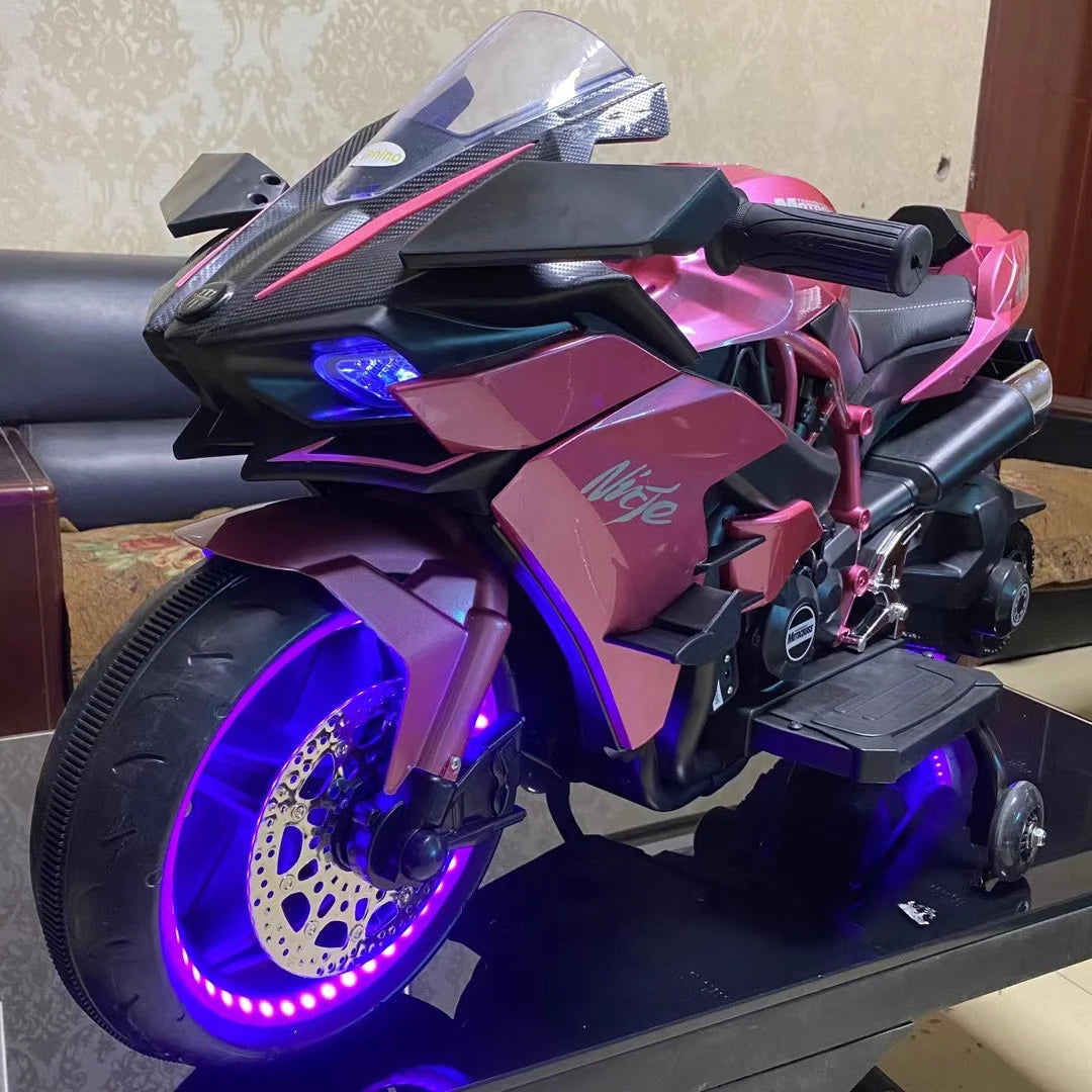 Children's Electric Motorcycle (LED Wheels)