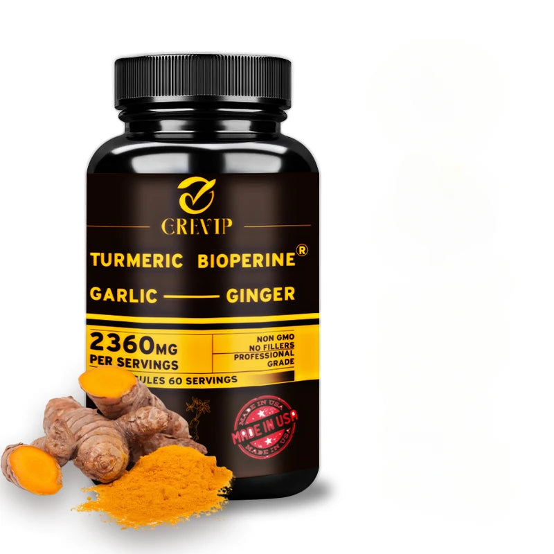 Turmeric Supplement with Ginger, Garlic and Bioperine