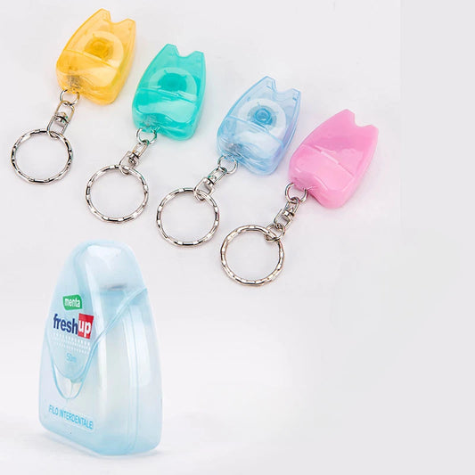 Dental Floss Tooth Keychain