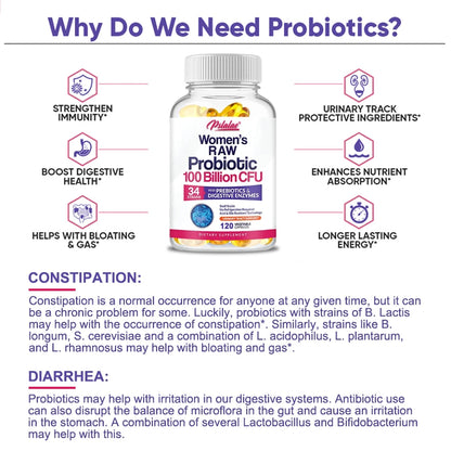 Women's Raw Probiotic - 100 Billion CFU