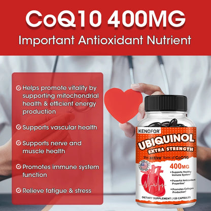 Ubiquinol CoQ10 400 mg Softgel Antioxidant