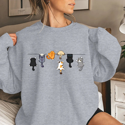 Woman's Climbing Cats Sweater