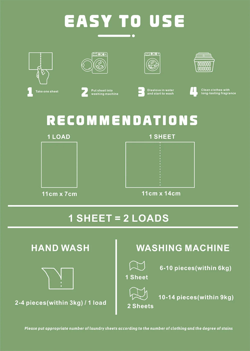 Laundry Detergent Sheets - 216 Loads