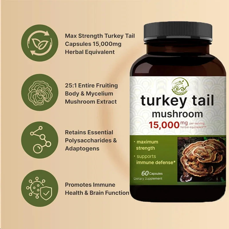 Turkey Tail Mushroom Capsules