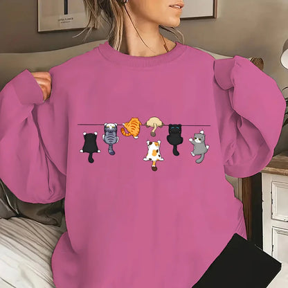 Woman's Climbing Cats Sweater