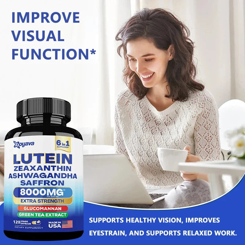 Lutein, Zeaxanthin, Ashwagandha & Saffron Supplement