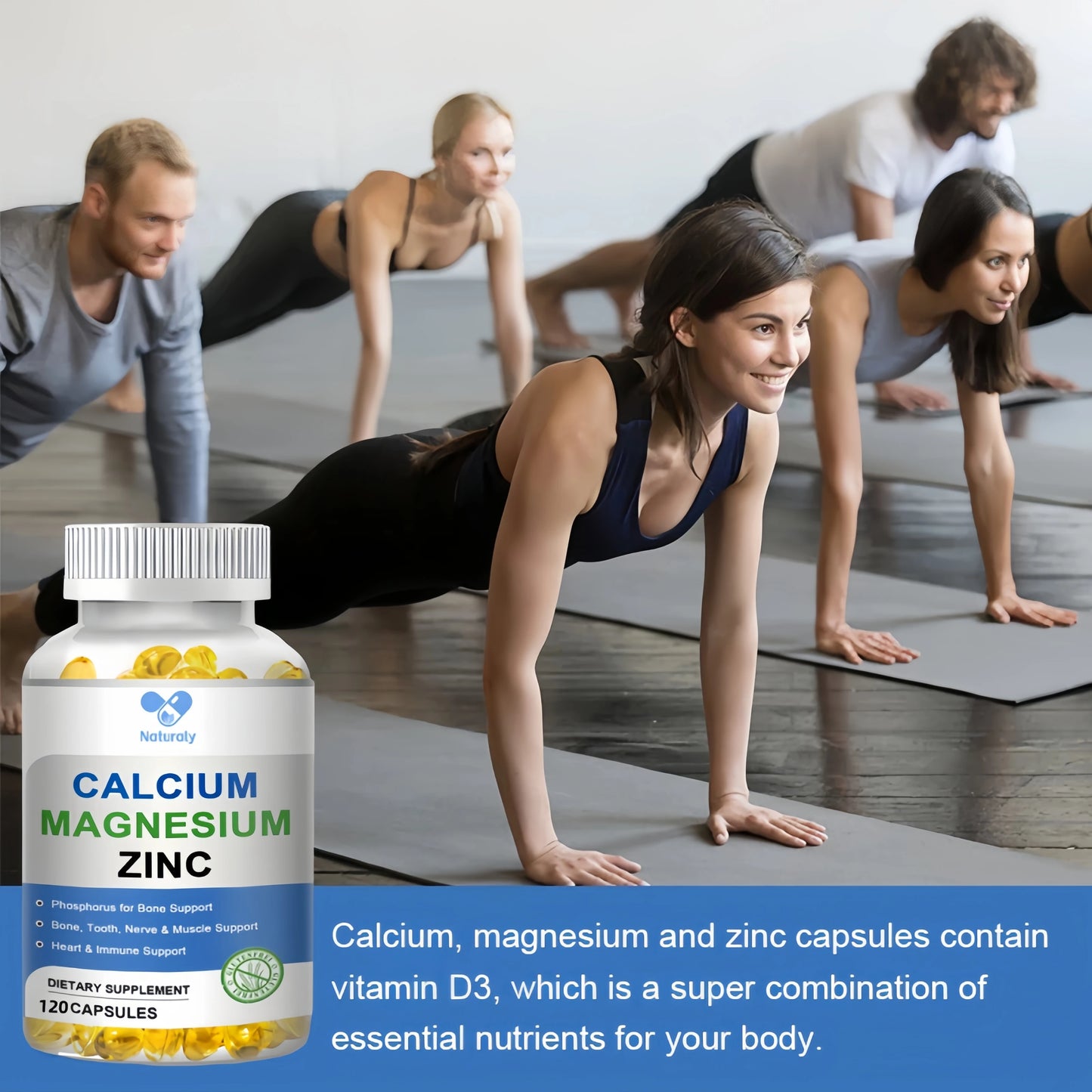 Calcium, Magnesium & Zinc Capsules