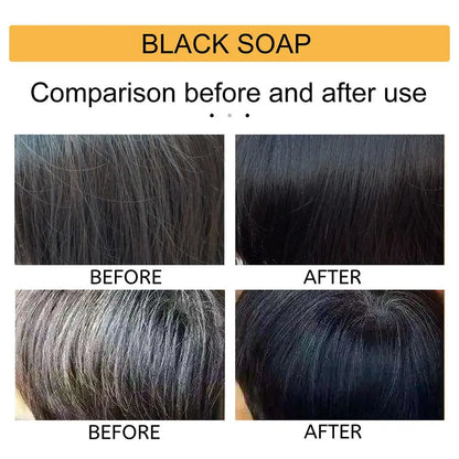 Black Soap Shampoo Bar - Grey Coverage