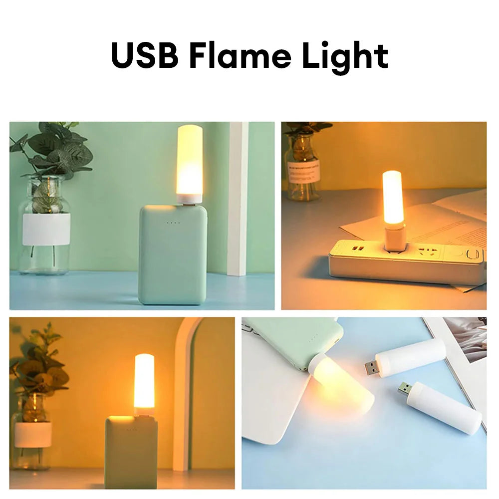 USB LED Flame Effect Light