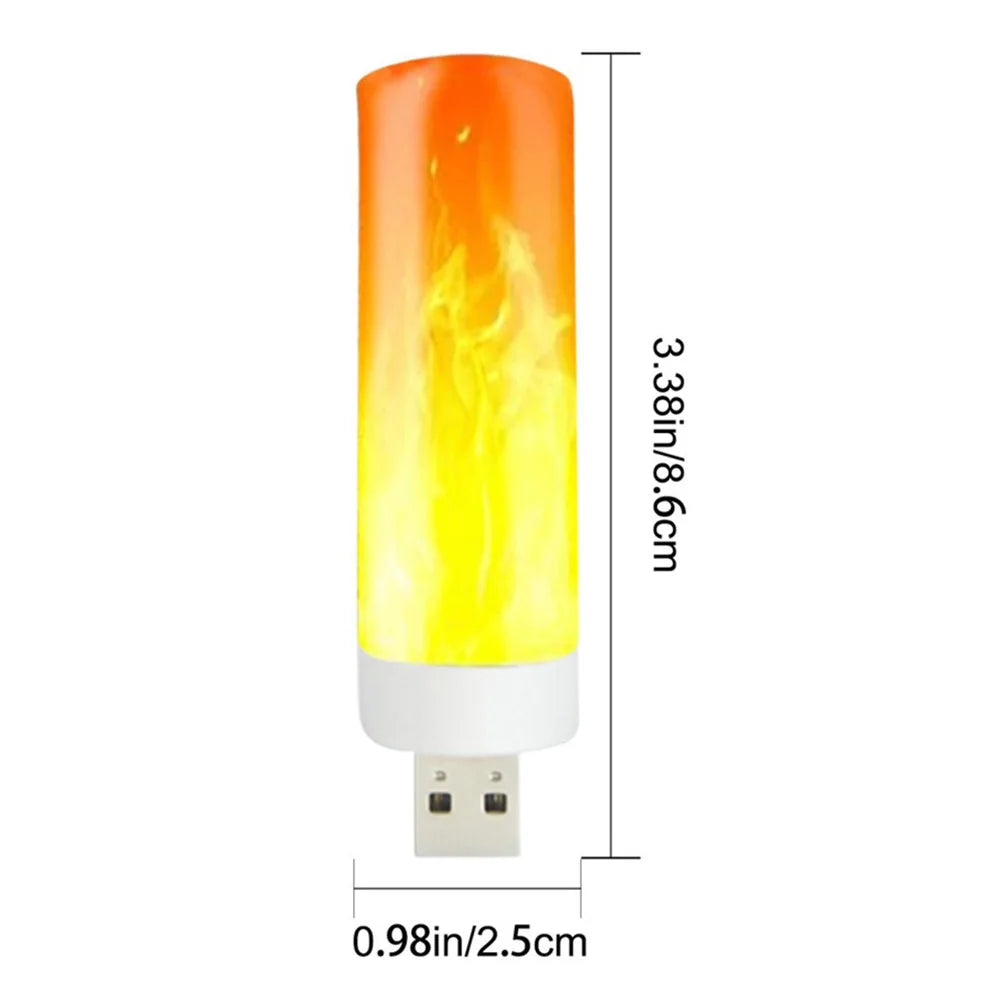 USB LED Flame Effect Light