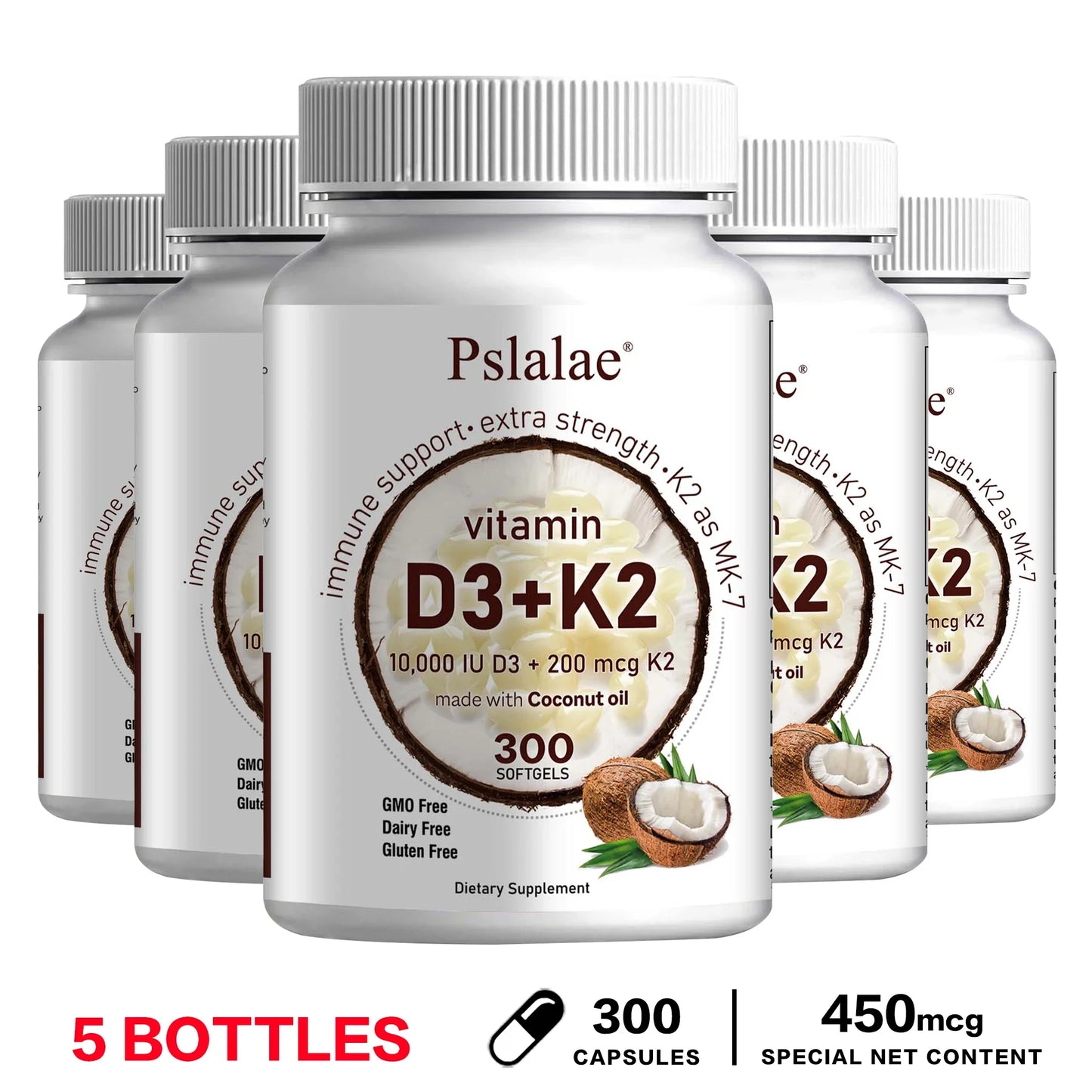Vitamin D3 & K2 with Virgin Coconut Oil