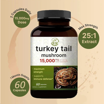 Turkey Tail Mushroom Capsules