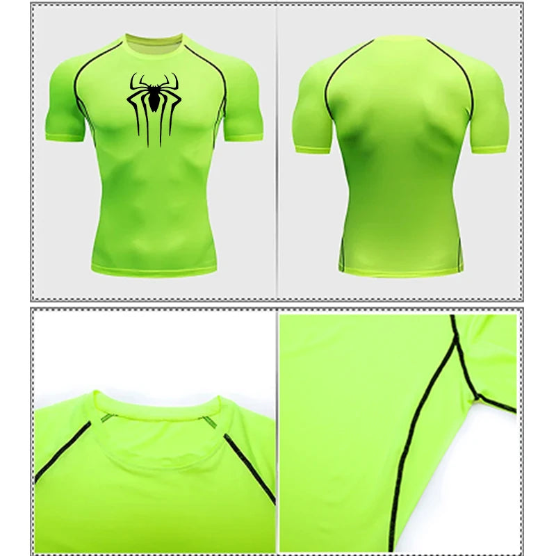 Men's Spider Compression T Shirt