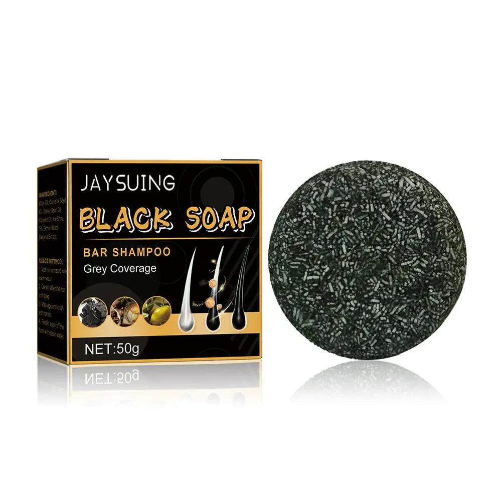 Black Soap Shampoo Bar - Grey Coverage