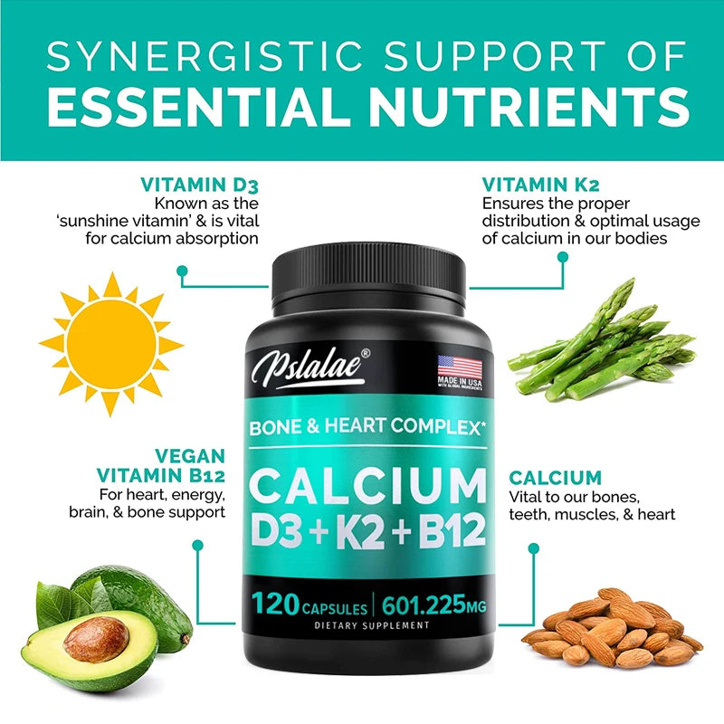 Bone & Heart Complex with Calcium, D3, K2, & B12