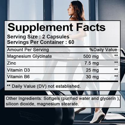 Magnesium and Zinc Capsules (Only Available in Canada)
