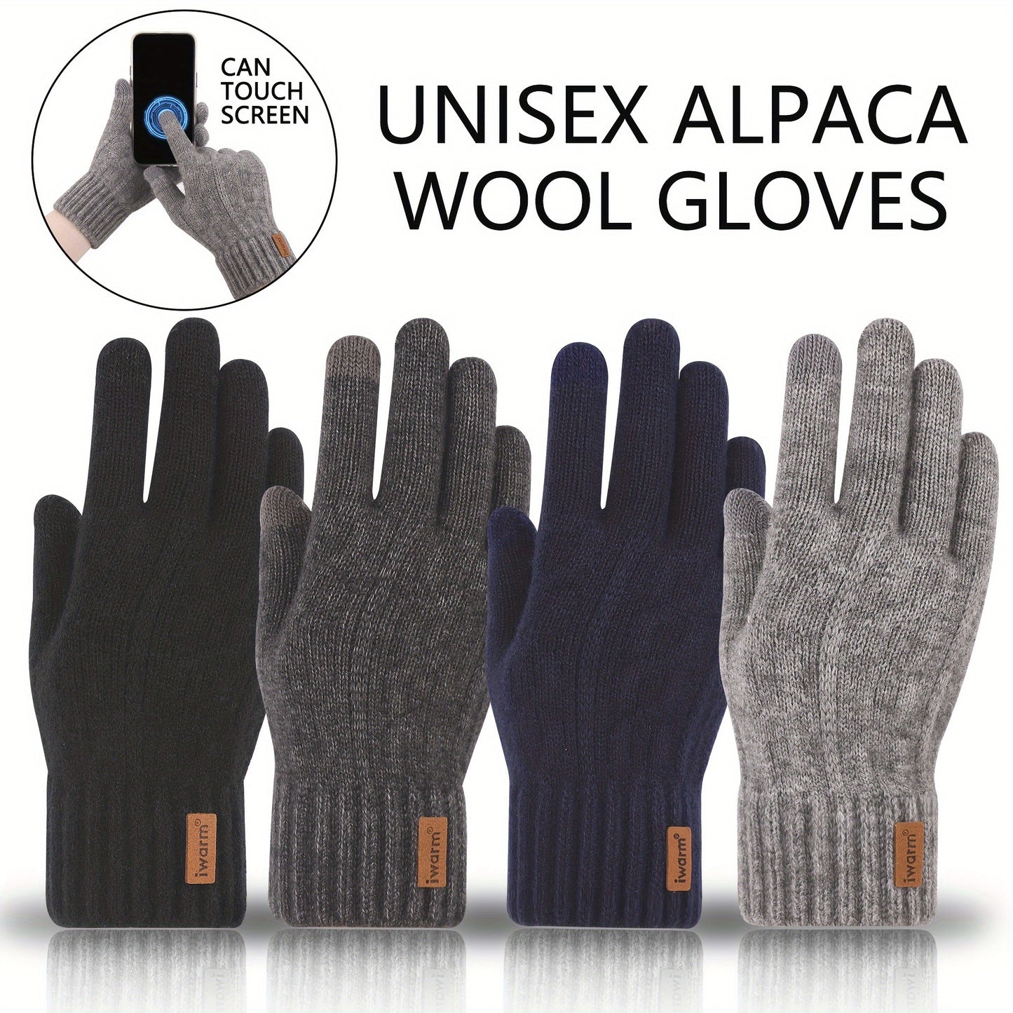 Unisex Alpaca Wool Gloves