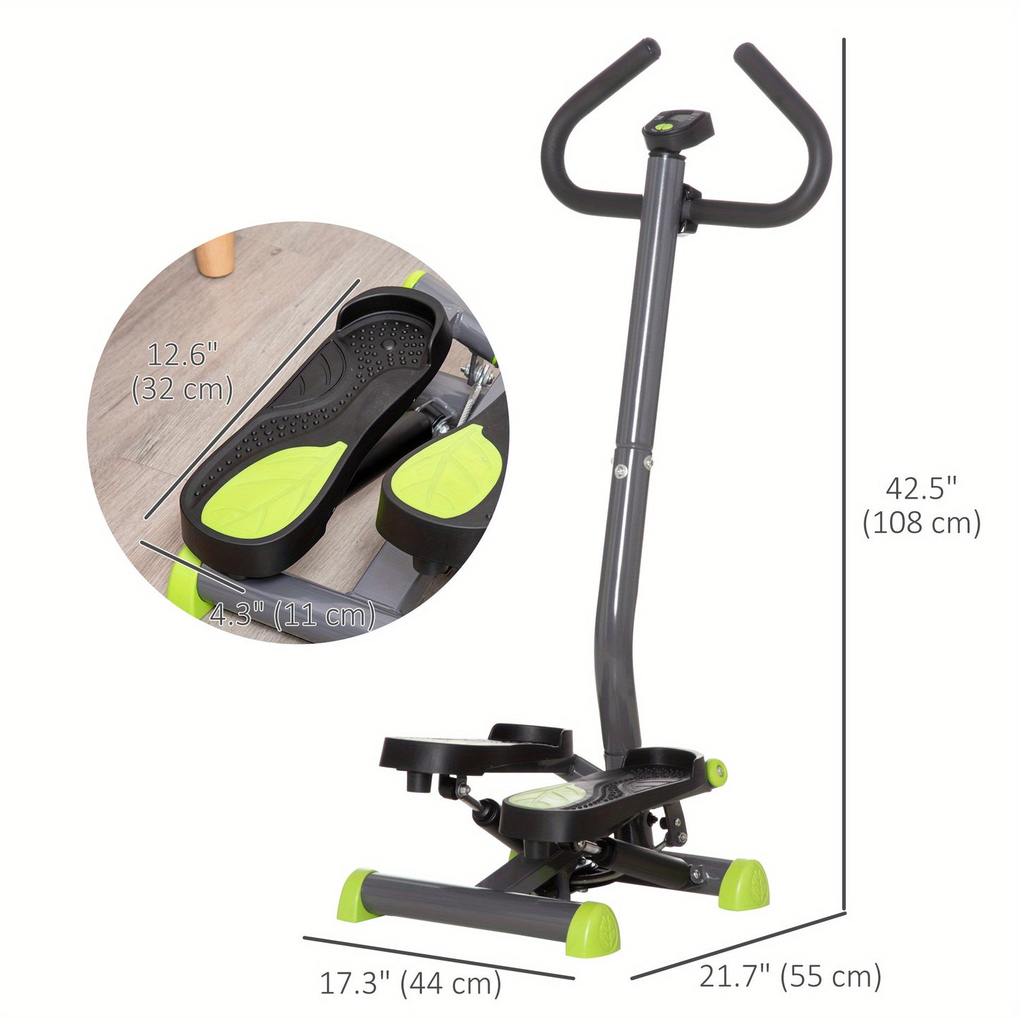 Soozier Twist Stair Stepper with Handlebar