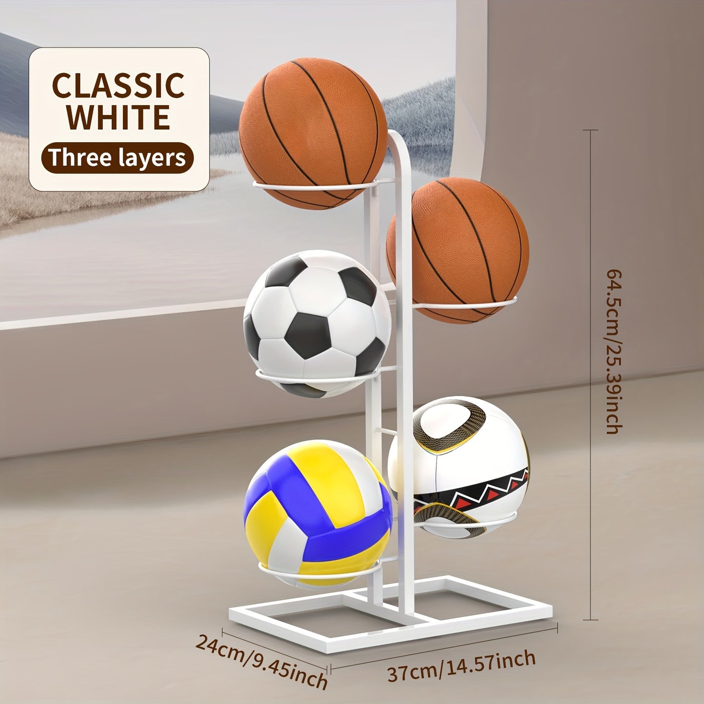 Premium Multi-Purpose Ball Storage Rack